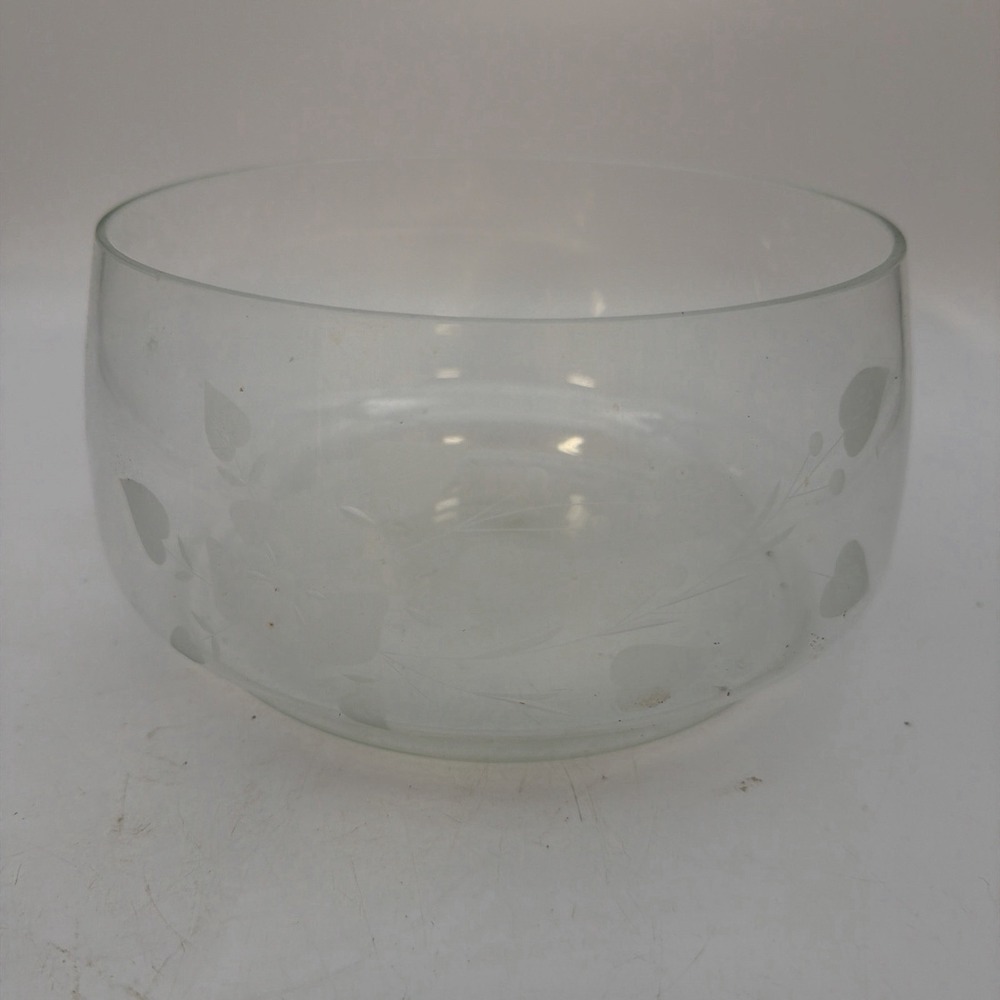 Princess House Large Crystal Bowl, Heritage pattern